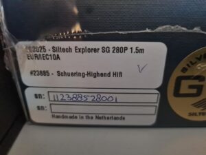 Siltech Explorer SG 280P Stromkabel (2 x Angebot Auslaufmodell)