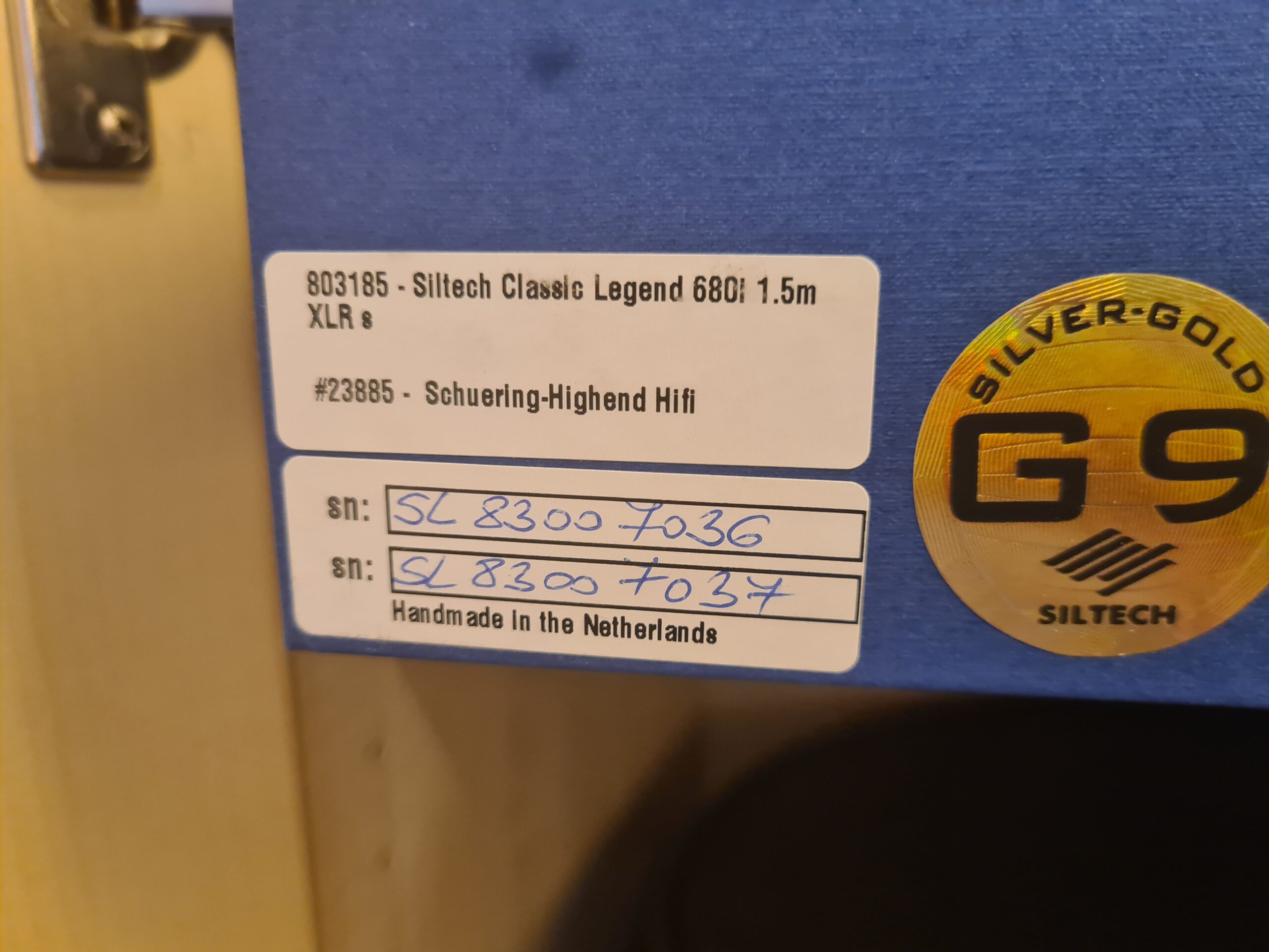 Siltech Classic Legend 680i Interconnect-Kabel 1 Meter und 1,5 Meter XLR (Angebot Auspackware/Auslaufmodell) – Bild 2