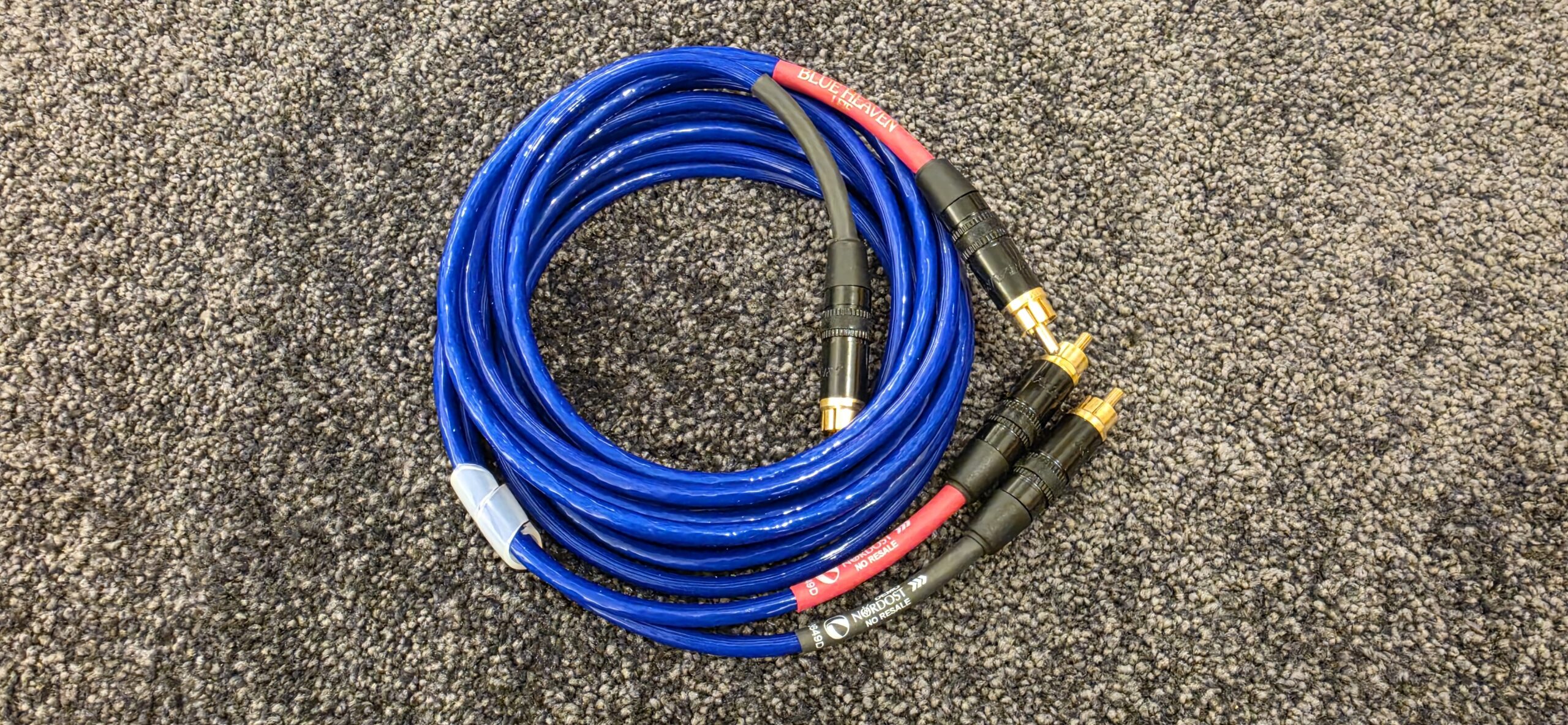 Nordost Blue Heaven Interconnect 1 x 2 Meter RCA-Kabel (Angebot Auslaufmodell / Aussteller nie benutzt)