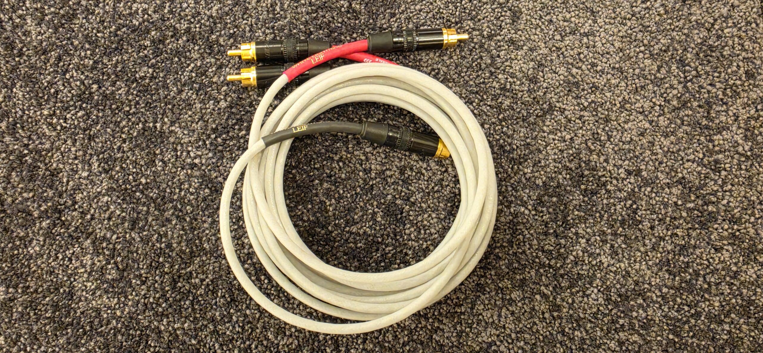 Nordost White Lightning Interconnect 1 x 2 Meter RCA-Kabel (Angebot Auslaufmodell / Aussteller nie benutzt)
