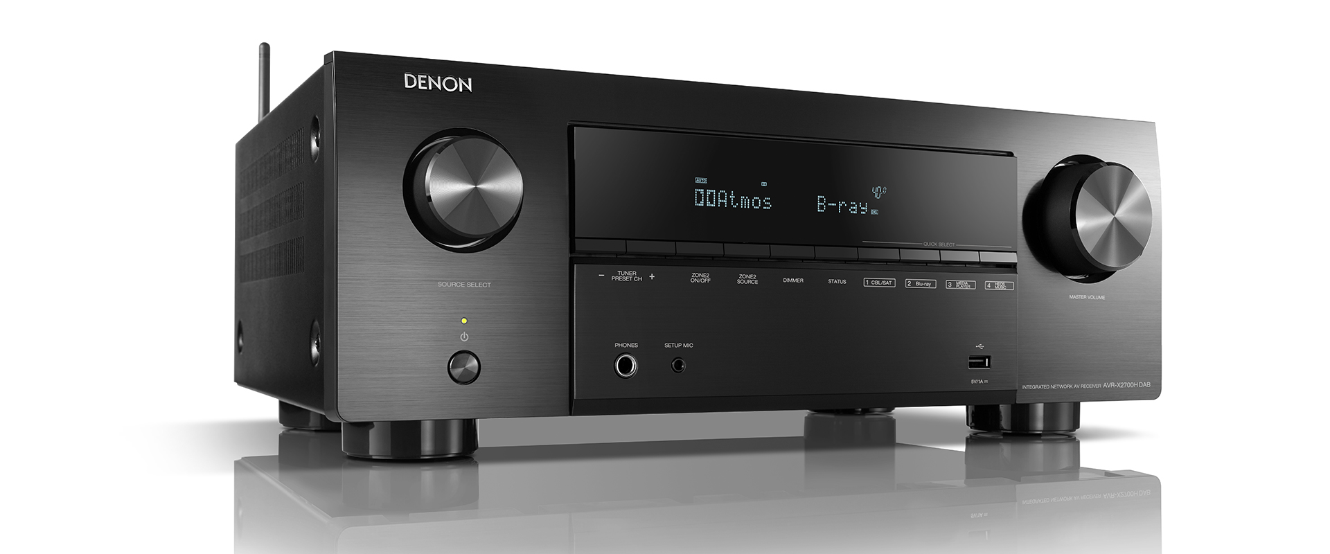 Denon AVRX2700H DAB 7.2Kanal 8K AVVerstärker mit HEOS